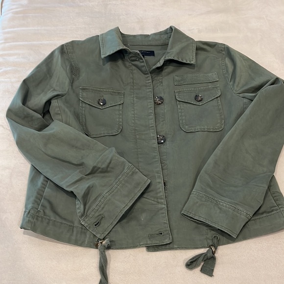 Banana Republic Flight Utility Crop Jacket Size XSP - Picture 2 of 10
